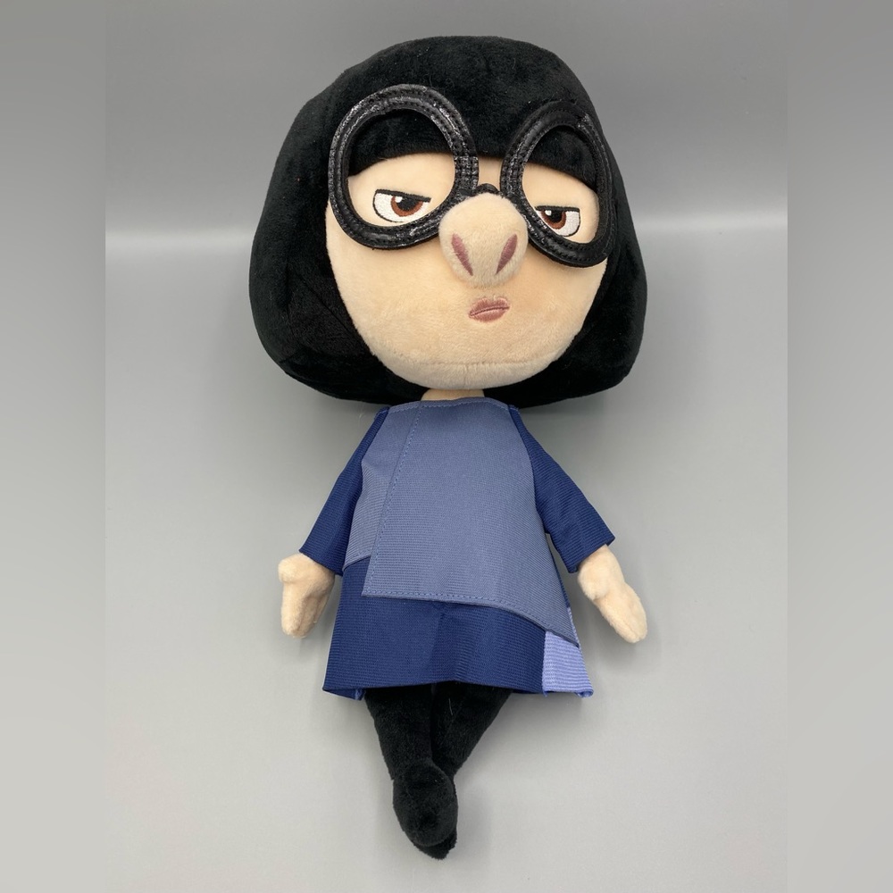 Disney Store Edna Mode Plush Stuffed Toy 12 Inch Pixar The Incredibles 2 Gifts